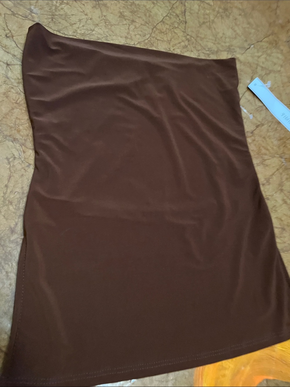 Timing Brown Strapless Top NWT Women’s Sz Sm